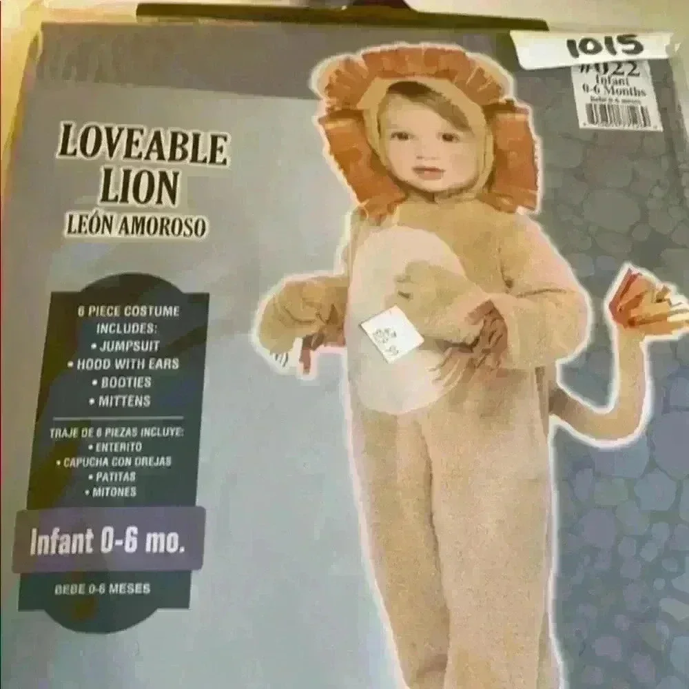 New lovable lion costume infant sizes